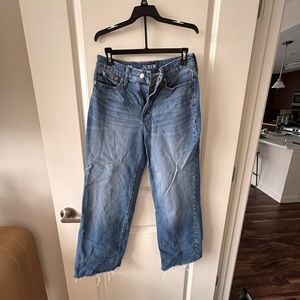 J Crew Slim Wide Leg Jeans